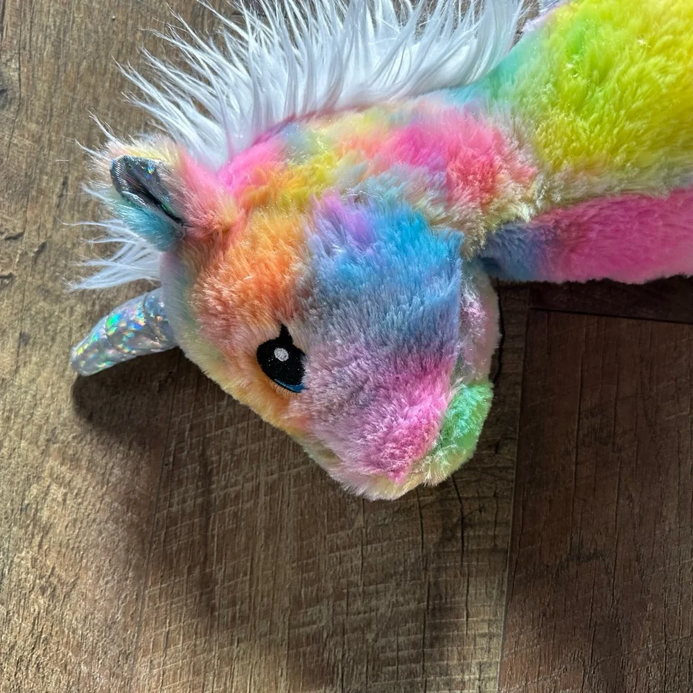 Build-A-Bear Workshop Rainbow Unicorn Stuffed Animal Retired Easter